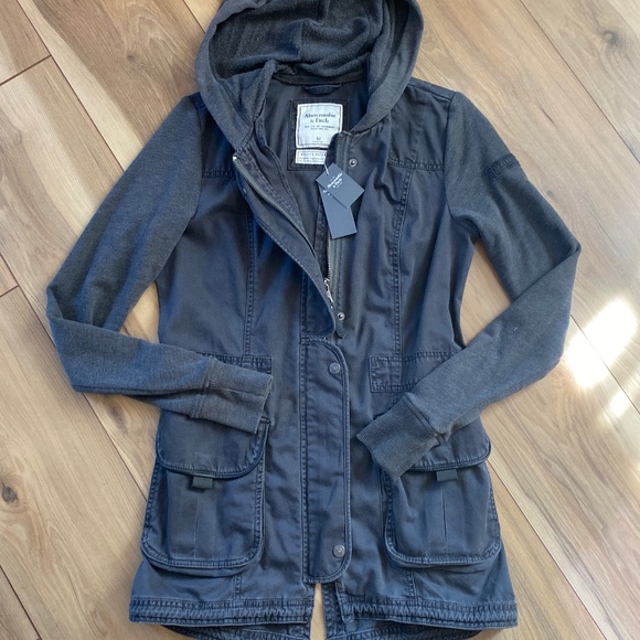 NWT Abercrombie & Fitch Long Utility Jacket - Picture 10 of 10